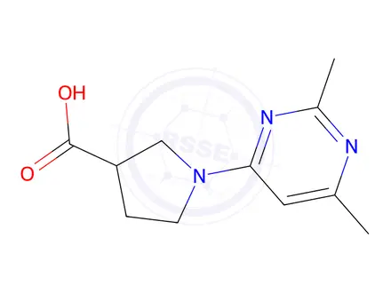 Chemical structure of 1-(2,6-Dimethylpyrimidin-4-yl)pyrrolidine-3-carboxylic acid