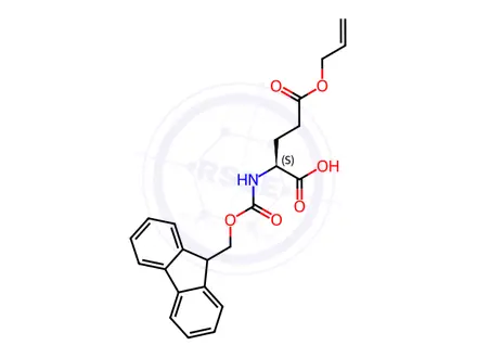 Chemical structure of Fmoc-Glu(OAll)-OH