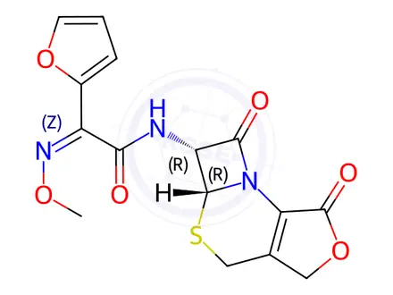 Chemical structure of Cefuroxime axetil Impurity E