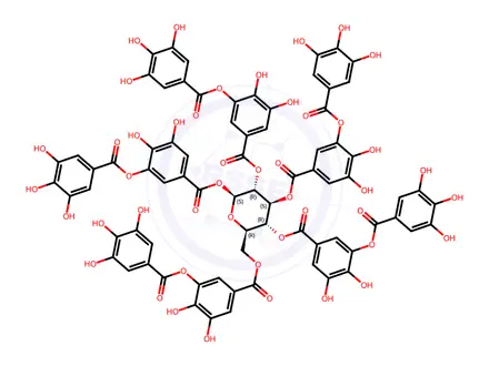 Chemical structure of Tannic Acid