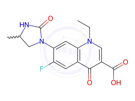Chemical structure of Lomefloxacin Impurity 9