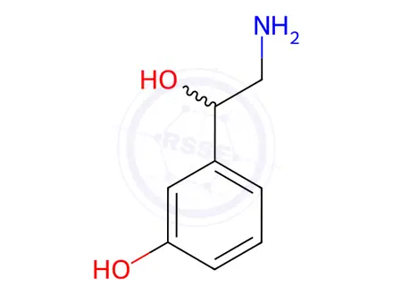 Chemical structure of DL-Norphenylphrine Hydrochloride