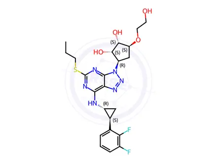 Chemical structure of Ticagrelor Impurity 408