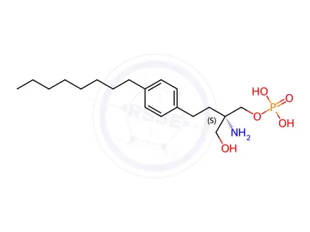 Chemical structure of (S) FTY720 Phosphate