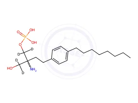 Chemical structure of rac FTY720-d4 Phosphate