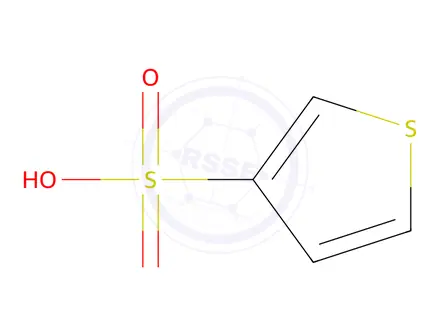 Chemical structure of thiophene-3-sulfonic acid