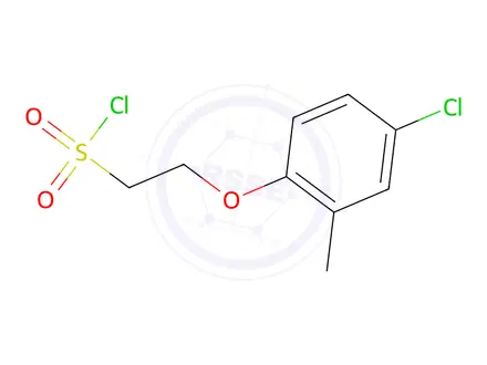 Chemical structure of 2-(4-Chloro-2-methylphenoxy)ethane-1-sulfonyl chloride