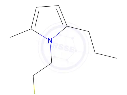 Chemical structure of 2-Methyl 5-propyl N-ethanethiol pyrrole
