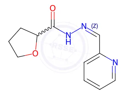 Chemical structure of N'-(Pyridin-2-ylmethylene)tetrahydrofuran-2-carbohydrazide