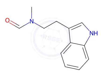 Chemical structure of N-(2-(1H-Indol-3-yl)ethyl)-N-methylformamide