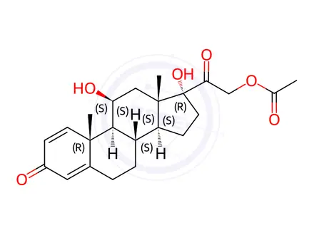 Chemical structure of Methylprednisolone Acetate EP Impurity E