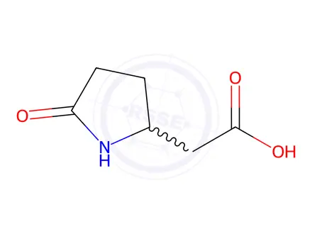 Chemical structure of 5-Oxo-2-pyrrolidineacetic Acid