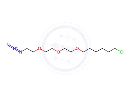 Chemical structure of 1-(2-(2-(2-Azidoethoxy)ethoxy)ethoxy)-6-chlorohexane