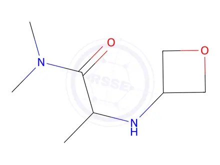 Chemical structure of N,N-dimethyl-2-(oxetan-3-ylamino)propanamide
