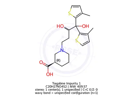 Chemical structure of Tiagabine diol analog
