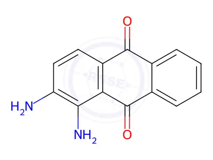 Chemical structure of 1,2-Diaminoanthraquinone