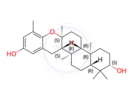 Chemical structure of 4,4,8-Trimethyl-16,24-cyclo-D(17a)-homo-17a-oxa-5α-chola-16,20(22),23-triene-3β,23-diol