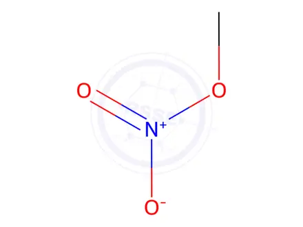 Chemical structure of Methyl nitrate