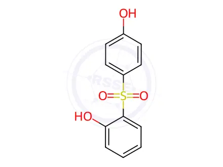 Chemical structure of 2,4'-DIHYDROXYDIPHENYL SULFONE