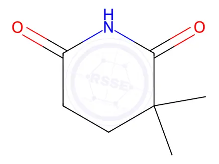 Chemical structure of 3,3-Dimethylpiperidine-2,6-dione