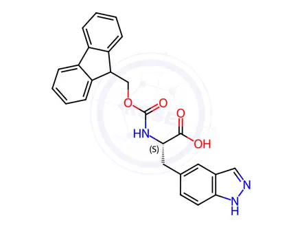 Chemical structure of Fmoc-5Inda-OH