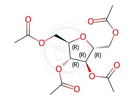Chemical structure of 2,5-Anhydro-D-mannitol Tetraacetate