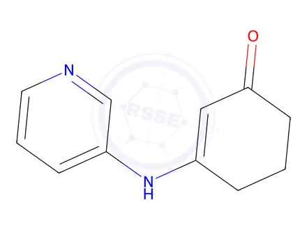 Chemical structure of 3-(Pyridin-3-ylamino)cyclohex-2-enone