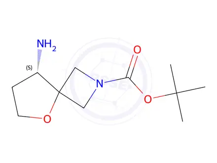 Chemical structure of Tert-butyl (S)-8-amino-5-oxa-2-azaspiro[3.4]Octane-2-carboxylate