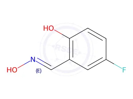 Chemical structure of 4-Fluoro-2-[(1E)-(hydroxyimino)methyl]phenol