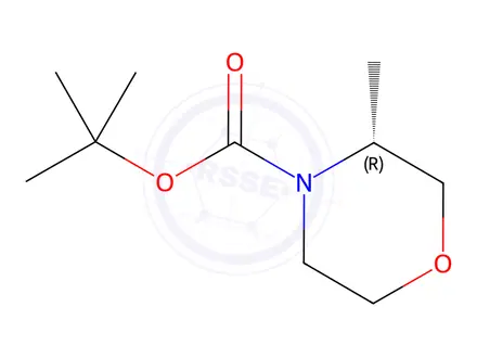 Chemical structure of (R)-N-Boc-3-methylmorpholine
