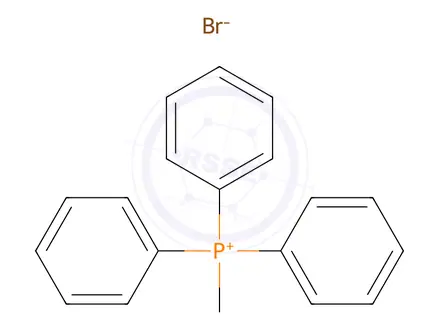Chemical structure of Methyltriphenylphosphonium bromide