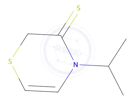 Chemical structure of 2H-1,4-Thiazine-3(4H)-thione,4-(1-methylethyl)-(9CI)