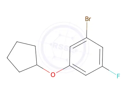Chemical structure of 1-Bromo-3-(cyclopentyloxy)-5-fluorobenzene