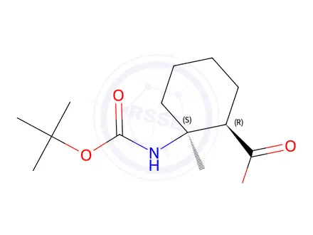 Chemical structure of CIS-2-TERT-BUTOXYCARBONYLAMINO-2-METHYL-CYCLOHEXANECARBOXYLIC ACID