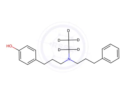 Chemical structure of 4-Hydroxy Alverine-d5