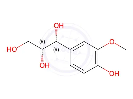 Chemical structure of threo-Guaiacylglycerol