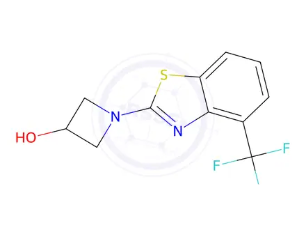 Chemical structure of 1-(4-(trifluoromethyl)benzo[d]thiazol-2-yl)azetidin-3-ol