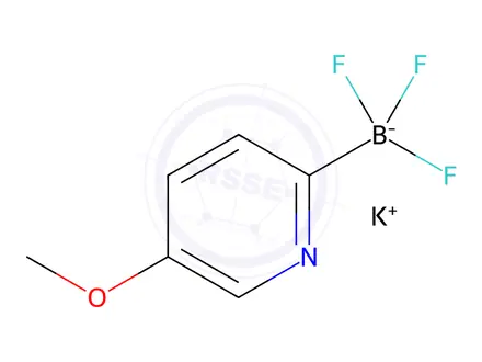Chemical structure of Potassium Trifluoro(5-methoxy-2-pyridinyl)-borate