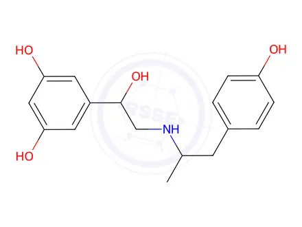 Chemical structure of Fenoterol in methanol