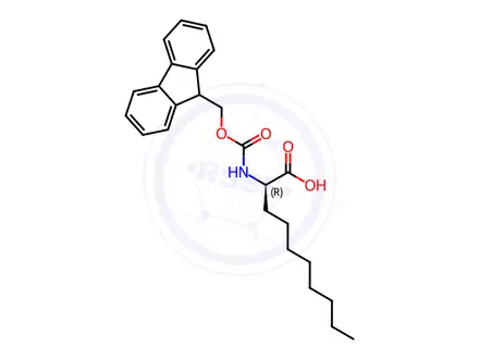 Chemical structure of Fmoc-octyl-D-Gly-OH