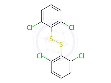Chemical structure of 1,2-bis(2,6-Dichlorophenyl)disulfane