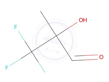 Chemical structure of 3,3,3-Trifluoro-2-hydroxy-2-methylpropanal