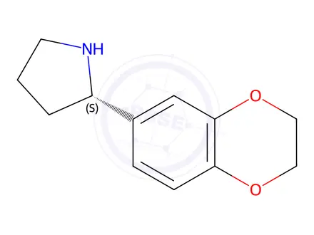 Chemical structure of 6-((2S)PYRROLIDIN-2-YL)-2H,3H-BENZO[E]1,4-DIOXIN