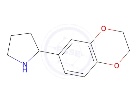 Chemical structure of 2-(2,3-Dihydro-1,4-benzodioxin-6-yl)pyrrolidine