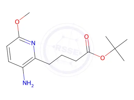 Chemical structure of tert-Butyl 4-(3-amino-6-methoxypyridin-2-yl)butanoate