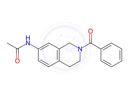 Chemical structure of N-(2-Benzoyl-1,2,3,4-tetrahydroisoquinolin-7-yl)acetamide