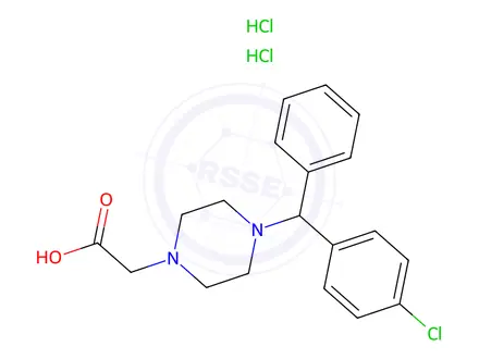 Chemical structure of rac-Cetirizine EP Impurity B(Dihydrochloride)