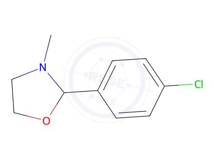 Chemical structure of 2-(4-Chlorophenyl)-3-methyloxazolidine