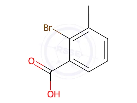Chemical structure of 2-Bromo-3-methylbenzoic acid