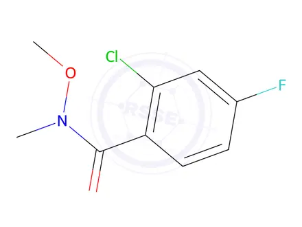 Chemical structure of 2-Chloro-4-fluoro-N-methoxy-N-methylbenzamide